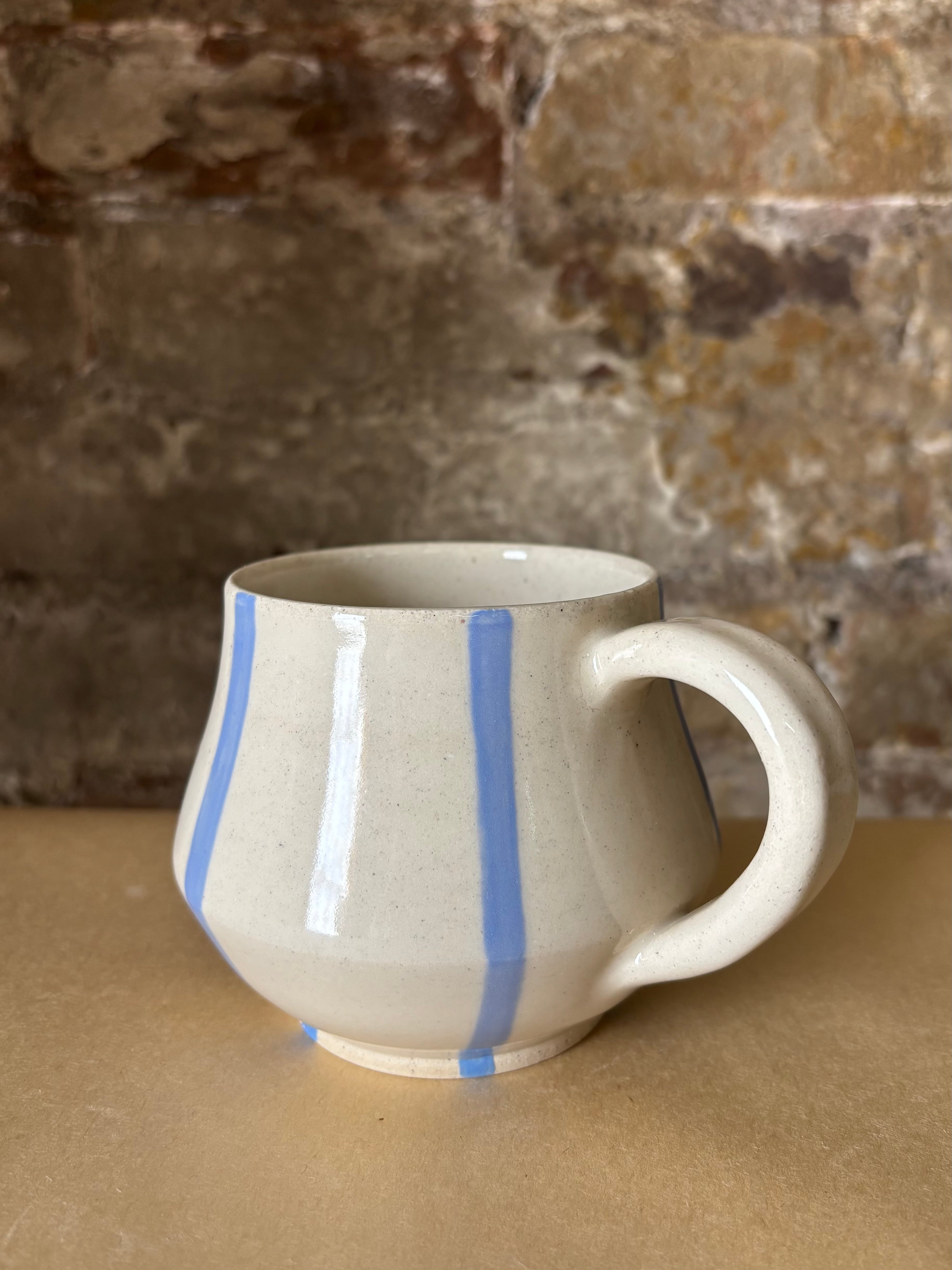 Blue Striped Mug