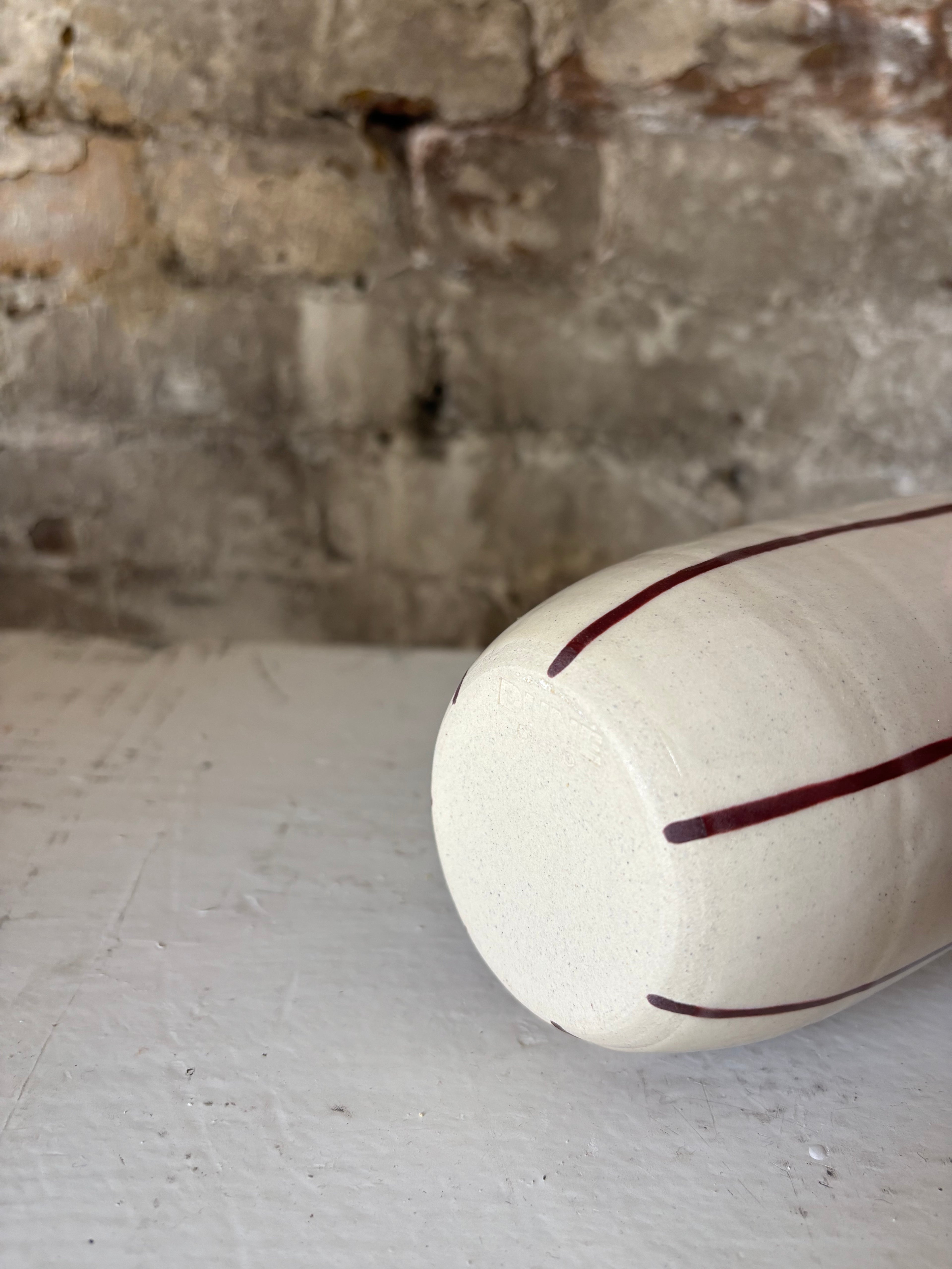 Striped Bottleneck Vase